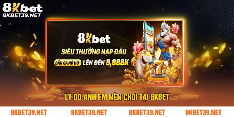 Lý do anh em nên chơi tại 8Kbet